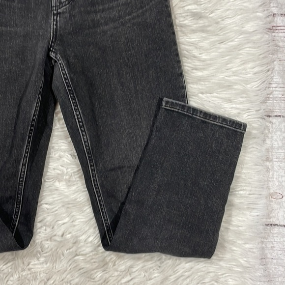 Everlane High Rise Slim Straight Ankle Washed Black Jeans - Picture 4 of 11